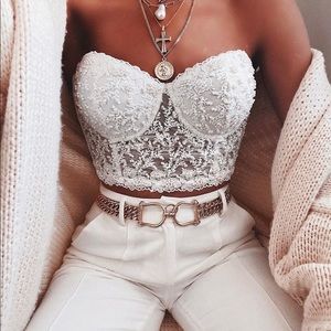 Windsor Pretty In Pearls Hand Beaded Bustier